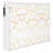 Modern Queen-Size Bed, White, Pattern, Led Under, Outlet , Print, Under, Built-In