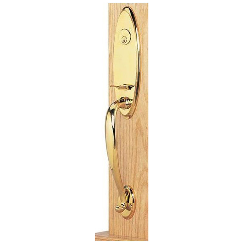 Entretoise tubulaire Emtek Marietta, Chrome poli, Levier Hercules, Gauche