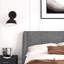 Lit plateforme tapissier Toderick avec aile de luxe et mélange de lin-985124329-985124330