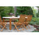Fleur 38'' Rectangular 7 - Person Outdoor Dining Set