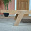 Chaise longue inclinable en teck Vasques