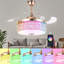 Ventilateur de luxe invisible de 42 pouces avec technologie Bluetooth Gold