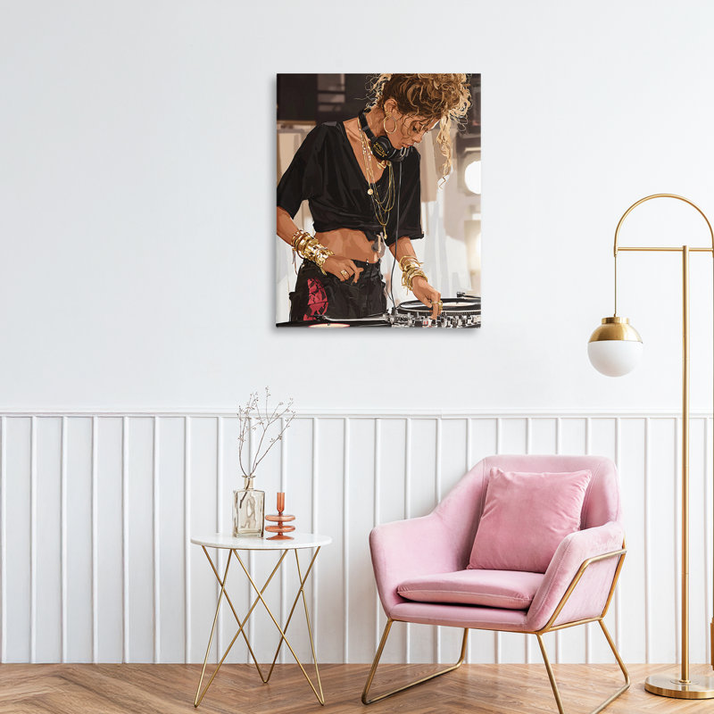 «Speaking Through Music DJ Canvas», conception par Franklyn Gregory, 20 x 16