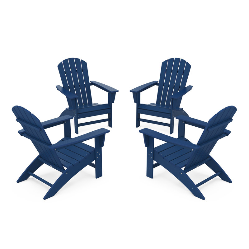 Ensemble de conversation POLYWOOD Nautical Adirondack, Marine
