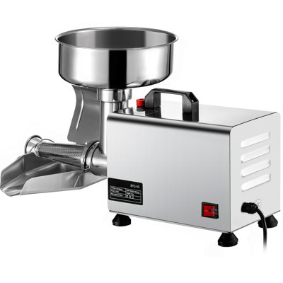 110V Electric Tomato Strainer 370W Commercial Grade Tomato Milling Machine Stainless Steel Tomato Press and Strainer 90-160 Kg/H Pure Copper Motor Food Strainer and Sauce Maker