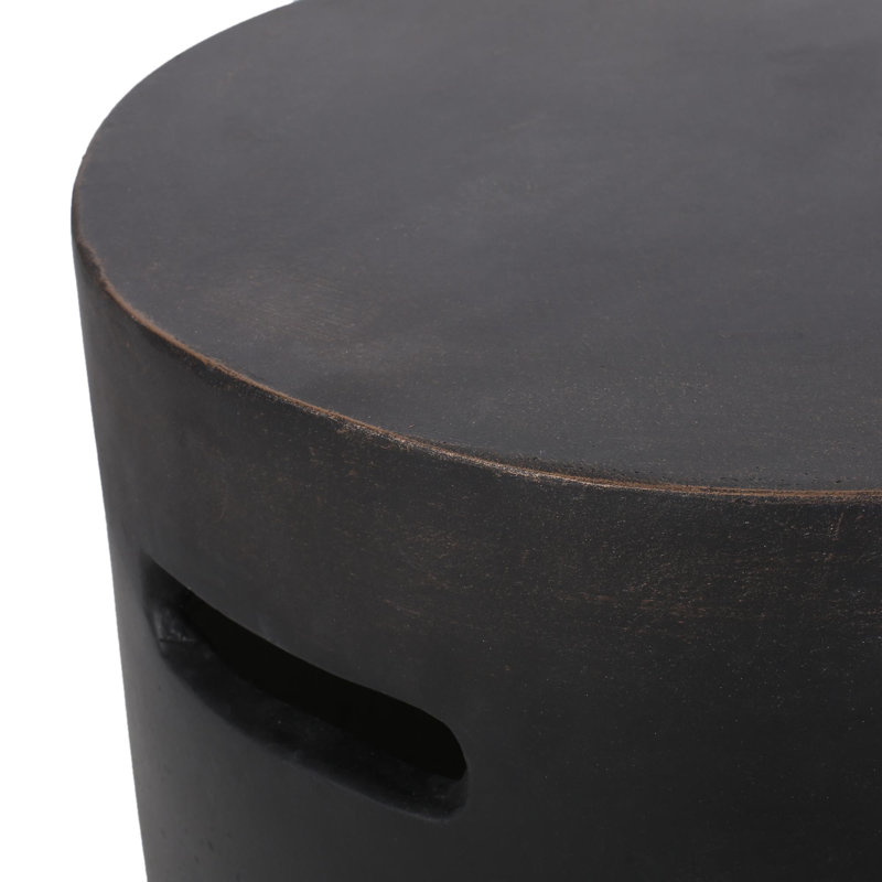 Table d'appoint d'extérieur en béton LightWeight, cuivre