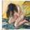 "Genoux, femme nue, pleurs" par Edvard Munch - reproduction d'art sur toile tendue
