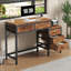 51'' Computer Desk with 5 Drawers and Printer Stand-118662959