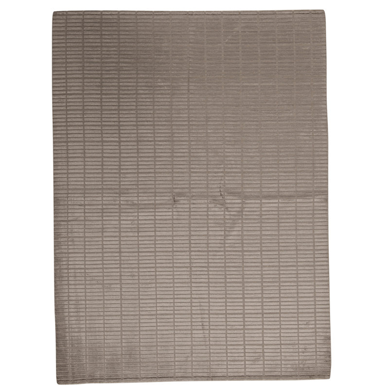 Tapis gris noué à la main de haute qualité