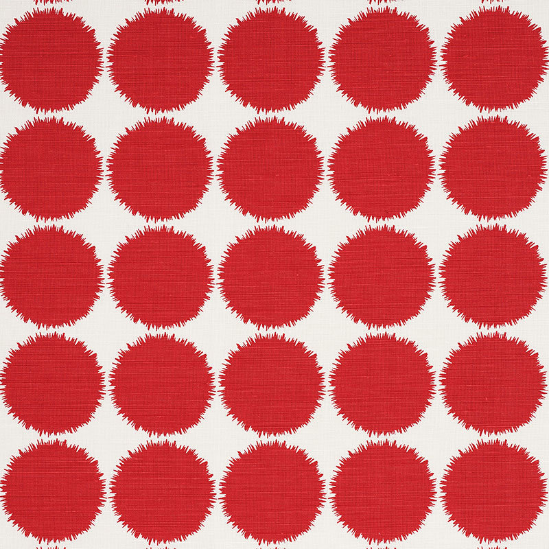 Schumacher x Studio Bon Fuzz Fabric, Red