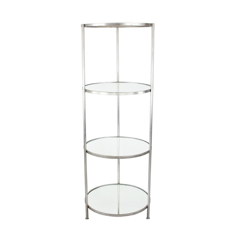 Ruby Round Shelf, Silver