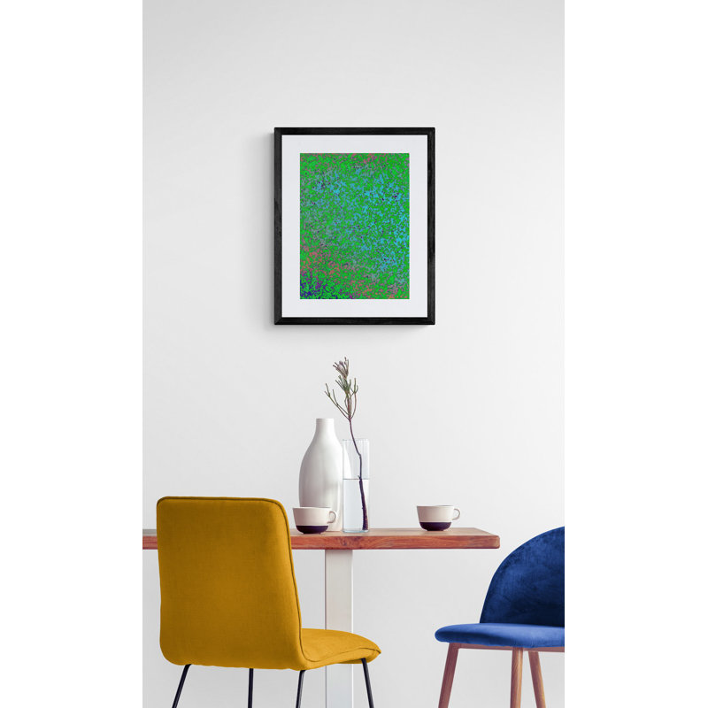 Fermeture sur Mars par Drew Gaffney - Peinture, Papier avec cadre noir, H 20 po x l 16 po