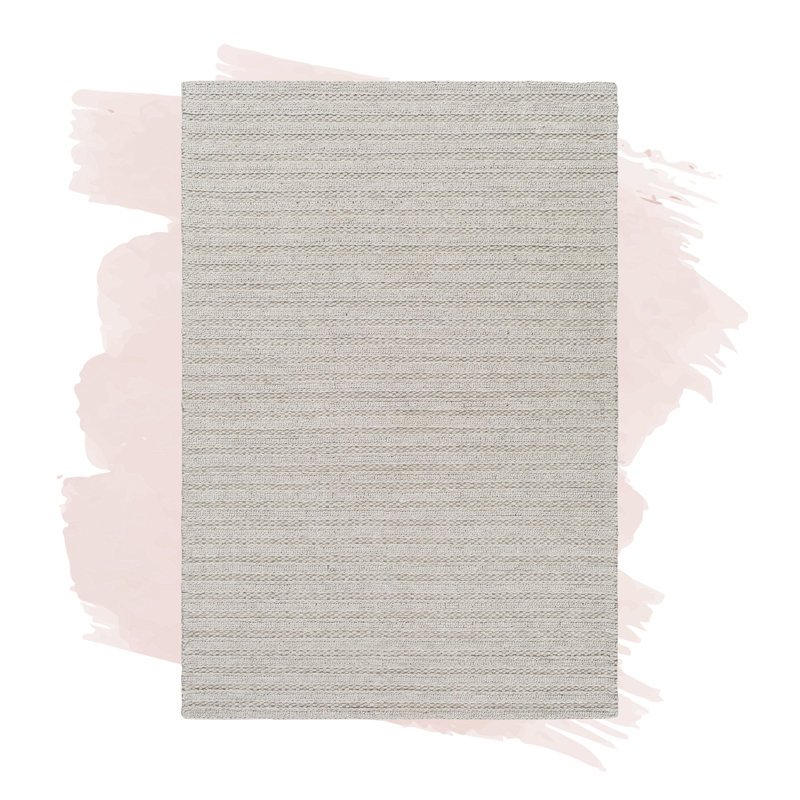 Sandidge Viscose Striped Indoor Rug, Rectangle 2' x 3'