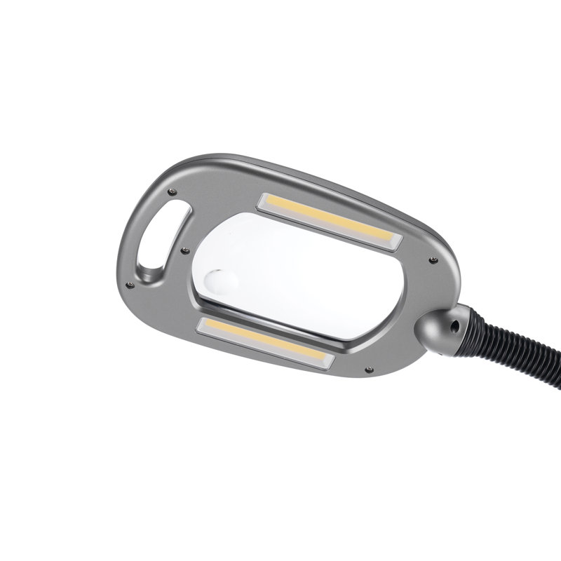 Polly 53'' Silver LED Task Floor Lamp