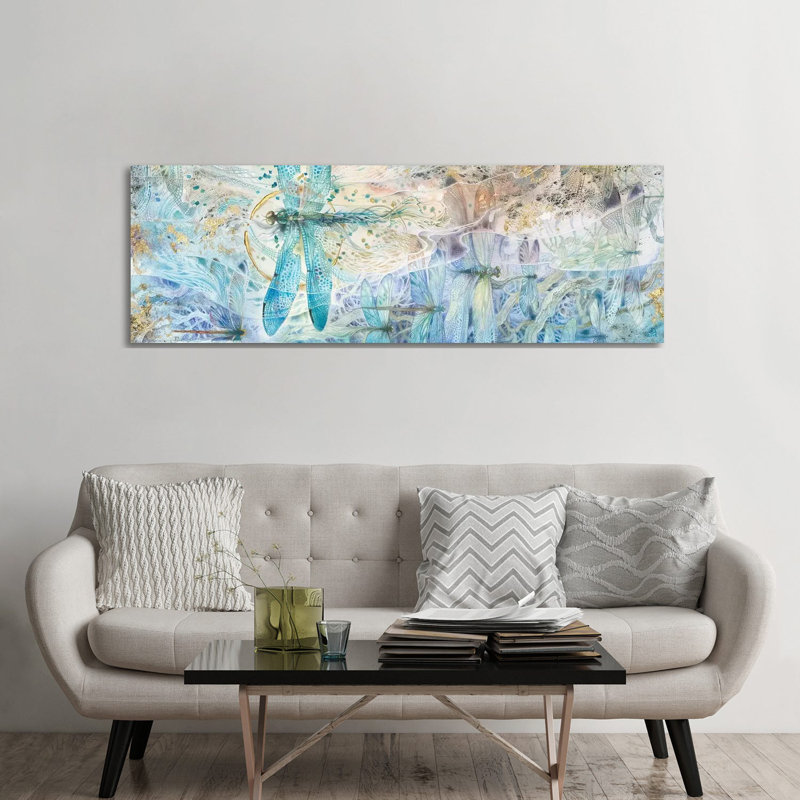 Against The Flow by Stephanie Law - Panoramic Painting on Canvas, Wrapped Canvas, 182.88 cm H x 60.96 cm W