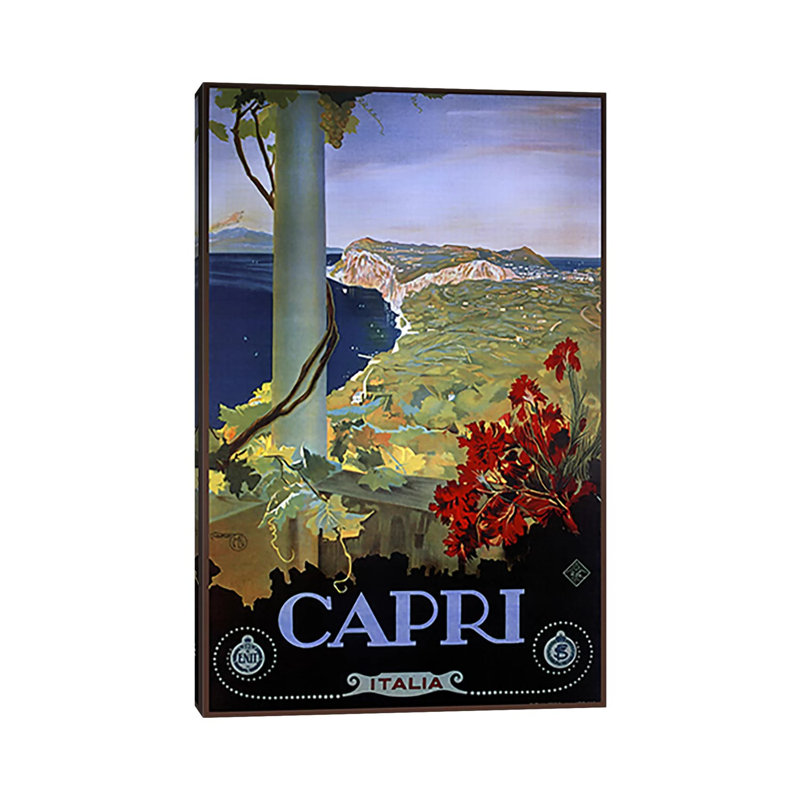 Capri Italia by Vintage Apple Collection - Wrapped Canvas Rectangle Print, 20.32 cm H x 30.48 cm W
