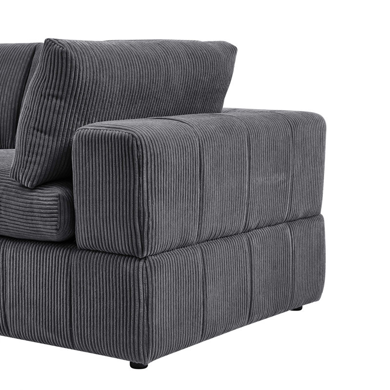Causeuse Aronas, Gris foncé