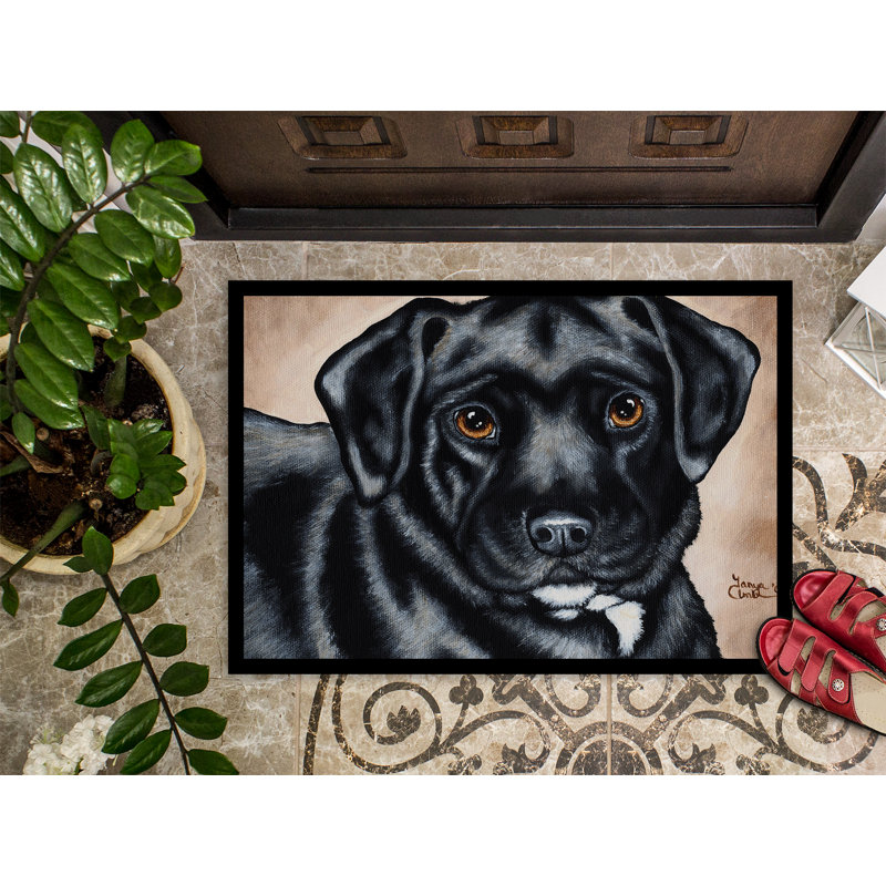 Tapis d'extérieur antidérapant Bart the Labrador, Rectangle 2 pi x 3 pi