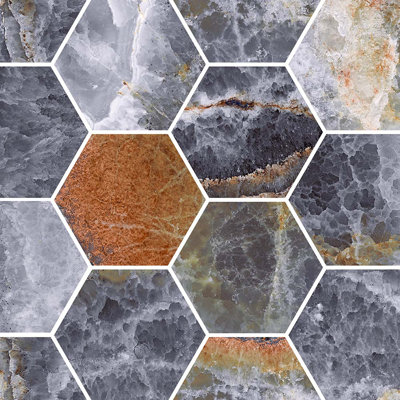 Celestia Onyx Hexagon Mosaic Polished Onyx