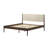 Harbor King Bed with Upholstered Headboard, Walnut/Swiss Coffee-2005637366-2005637371