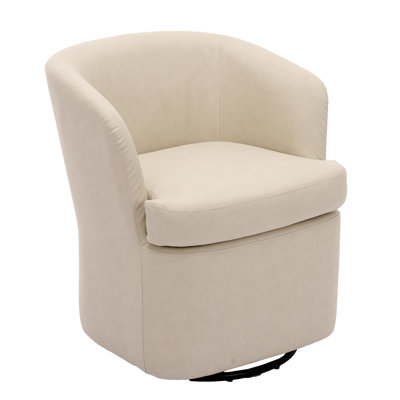 Faux Leather Swivel Dining Chair