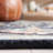 Shiverick Tufted Wool/Cotton Performance Floral Rug in Black/Blue-1956092649