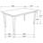 Gabriel 5-Piece Rectangular 59-Inch Dining Set Cappuccino