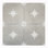 Arden 9" x 9" Beveled Porcelain Patterned Wall & Floor Tile
