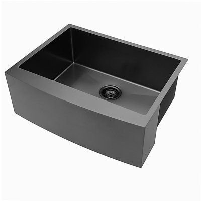 33x21x10"Farmhouse Apron Single Bowl Stainless Steel Kitchen Sink