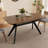 Wood Dining Table ,Walnut+Black