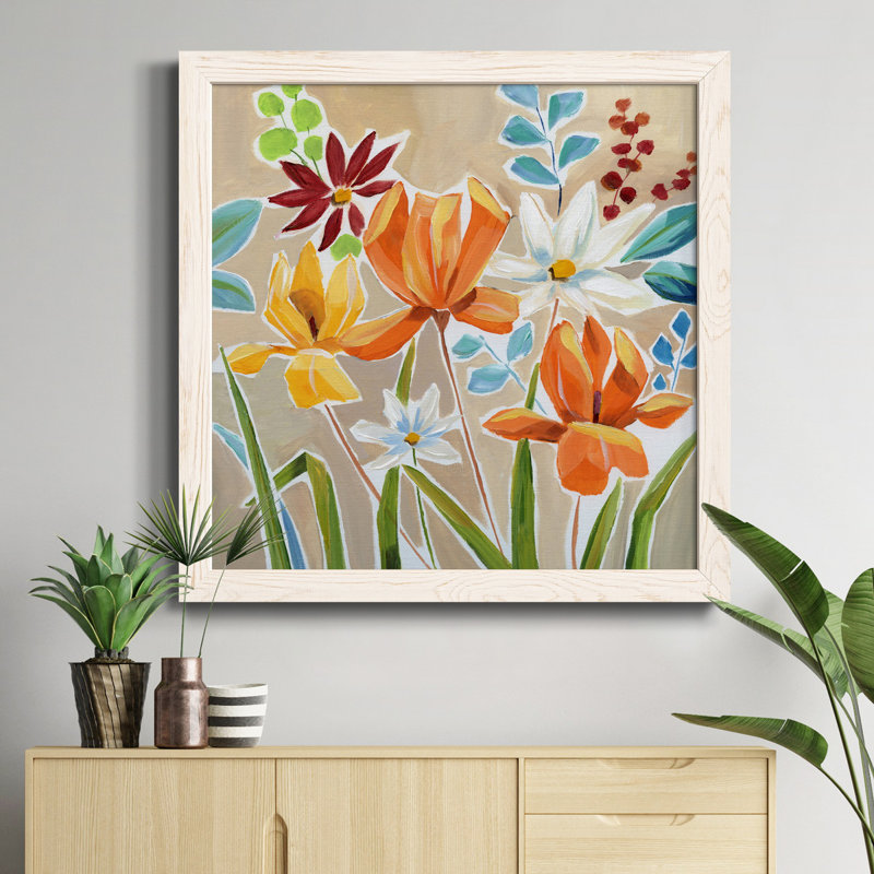 Cadre photo sur toile Pumpkin Patch, H 17 po x l 17 po x P 1,5 po, Cadre blanc