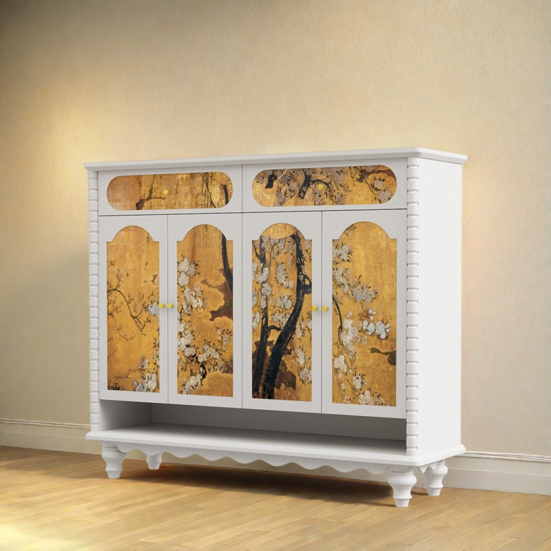 Armoire de rangement française pour chaussures, Ivoire blanc