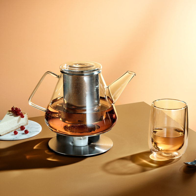 Théière en verre AdHoc Orient + infuseur amovible pour thé en feuilles 50 oz