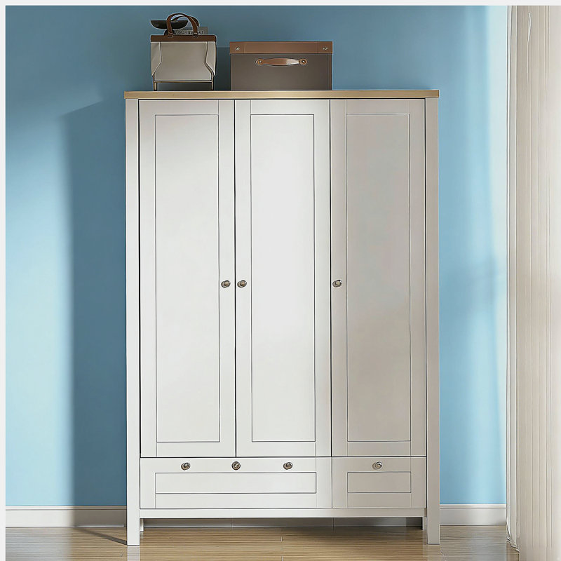 Garde-robe 3 portes, Blanc