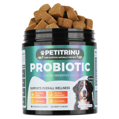 120 Chews Probiotics for Dogs