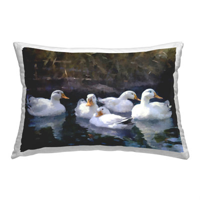Stupell Industries Polyester Throw Pillow In Gray
