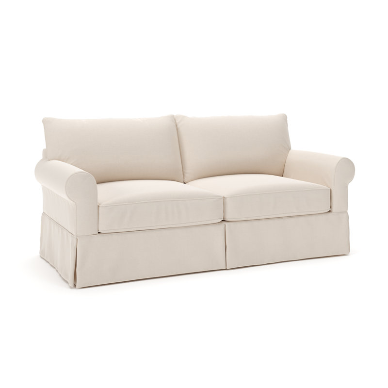 Amari 83'' Slipcovered Sofa, Canvas Sunbrella® Canvas