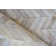 Natural Hide Chevron Handmade Cowhide White/Silver Area Rug