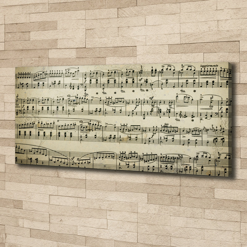 Sheet Music - Wrapped Canvas Print