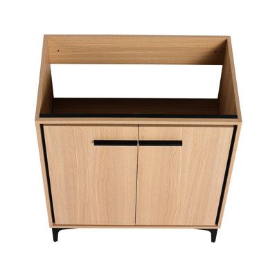 30 Inch Bathroom Vanity Cabinet, Doors For Storage, , Engineered Wood, American 30" Base Without Basin, Double Door Made Of Decor