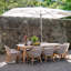 Chaise de terrasse avec coussin Dalton