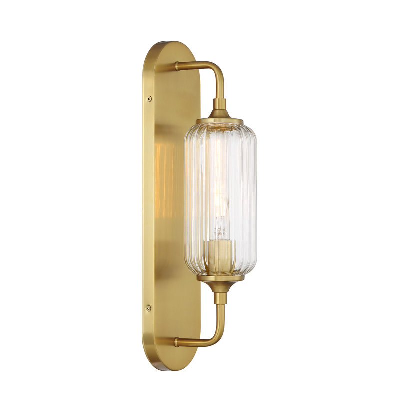 Holton 1-Light Wall Sconce in Brass, Brass