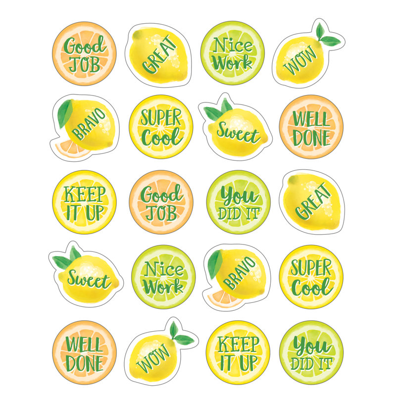 Autocollant zeste de citron