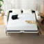 Grand canapé-lit escamotable avec matelas à mémoire de forme à chargement rapide USB, causeuse convertible 2-en-1 confortable-441826283
