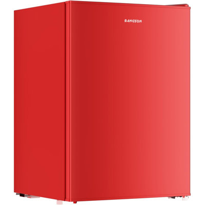 Réfrigérateur compact BANGSON 2,6 pi³ avec congélateur de bureau, rouge | Mini réfrigérateur pour chambre d'étudiant, réfrigérateur compact, écoénergétique, silencieux