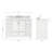 49'' Single Bathroom Vanity with Carrara Marble Top-93359260