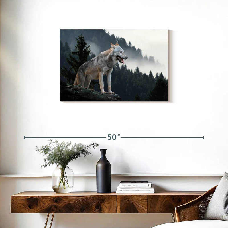 Brampt Timber Wolf, 20" H x 30" W