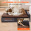 Canapé pour animal de compagnie, canapé pour chien de grande taille, canapé pour chien en cuir souple, canapé pour chat avec chargement de 110 lb, brun-1159221593