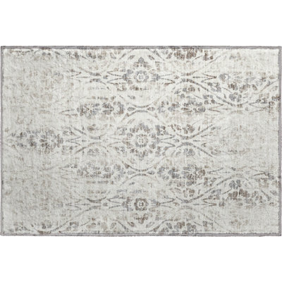 Premium Machine Washable Prisco Ivory Rug
