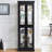 Curio Cabinet with Tempered Glass Doors